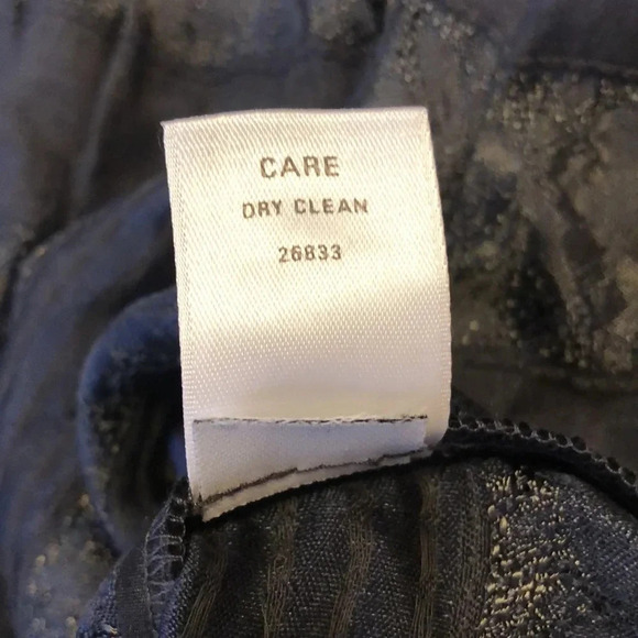 ELLIOT Silk Blend Striped Boxy Whimsigoth Babydoll Blouse - Picture 7 of 9